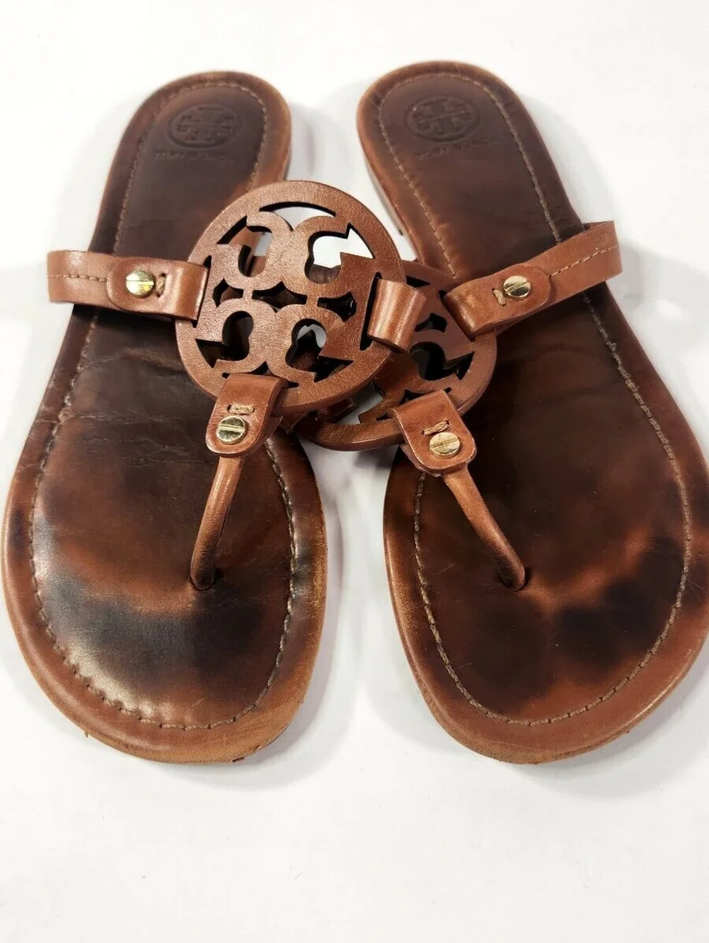 Tory Burch Miller Brown Sandals Size 7.5